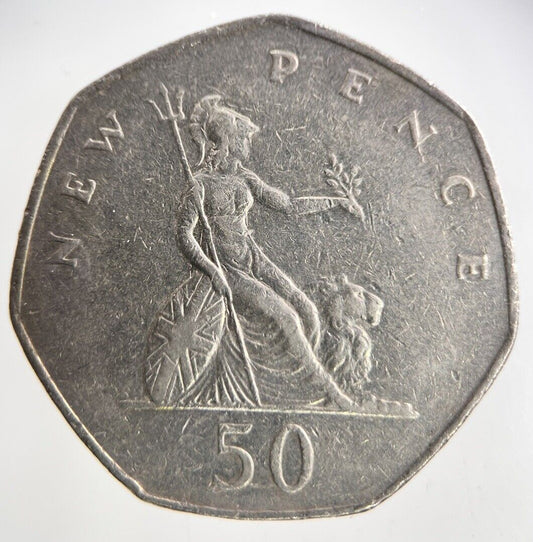 1980 Elizabeth II 2nd 50p Fifty - Pence Coin | Fine Collectable Grade