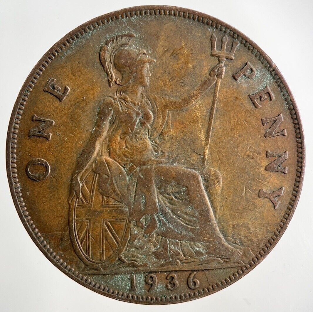 1936 George V One Penny Coin | Fine Collectable Grade