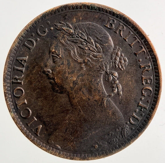 1884 Victoria Farthing Coin | Very High Grade