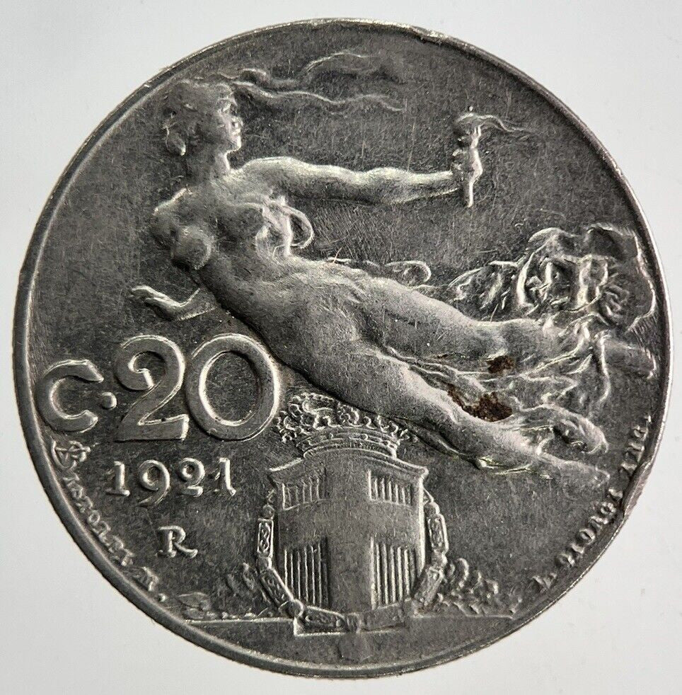 1921 Italy 20 Centesimi Coin | Fine Collectable Grade