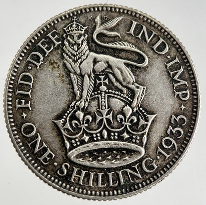 1933 George V Shilling Silver Coin | Very High Grade | a8779