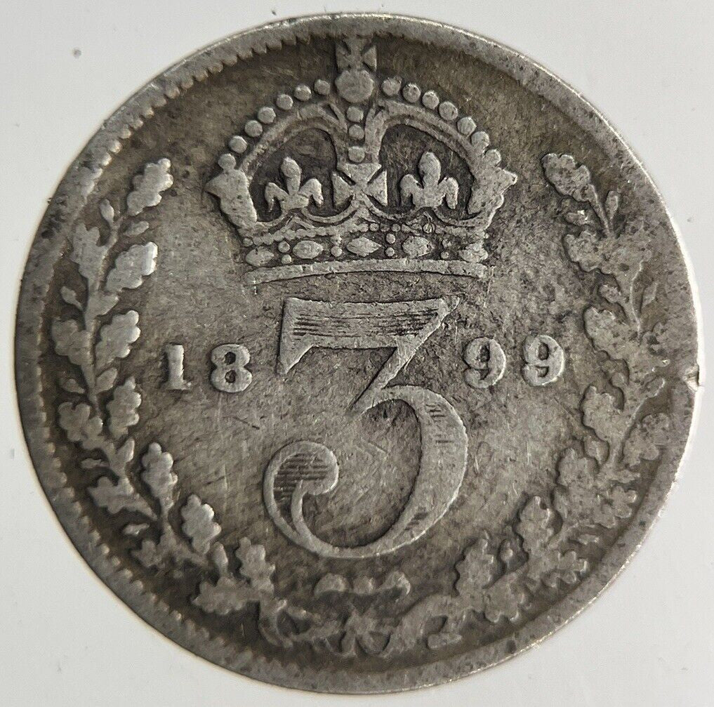 1899 Victoria Threepence Silver Coin | Collectable Grade