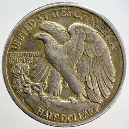 1943 - S US USA Liberty Half Dollar Silver Coin | Very High Grade | a6198