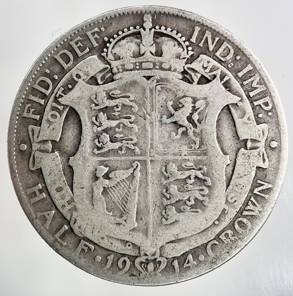 1914 George V Half - Crown Silver Coin | Collectable Grade