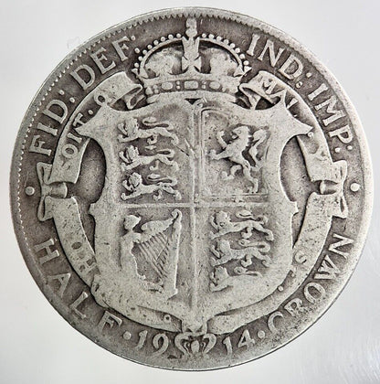 1914 George V Half - Crown Silver Coin | Collectable Grade
