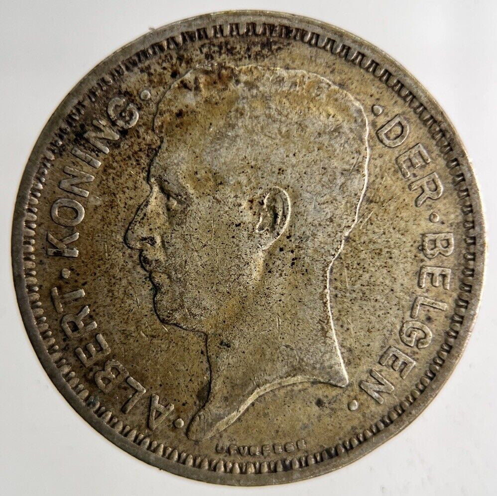 1934 Belgium 20 Francs Silver Coin | Fine Collectable Grade