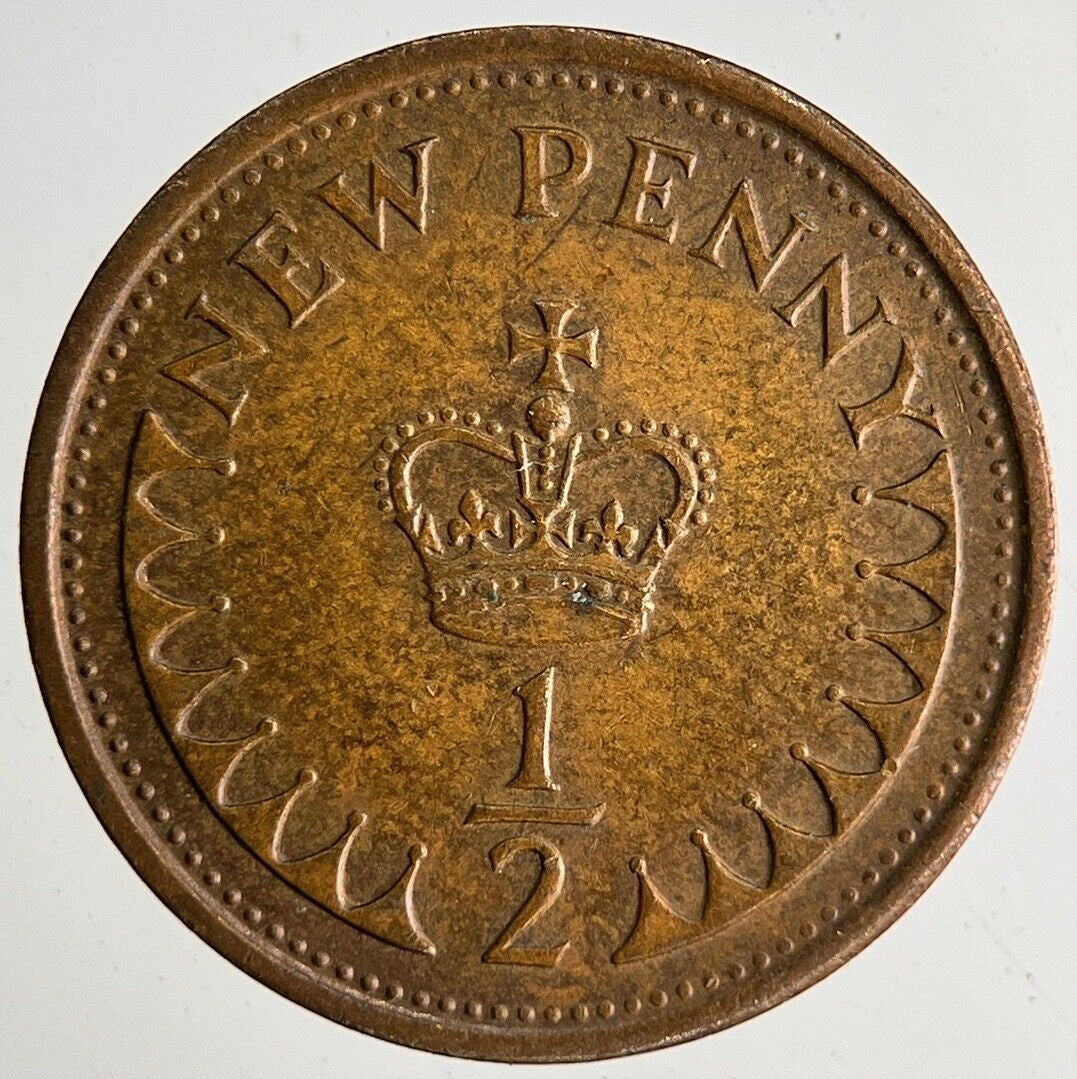 1975 Elizabeth II New 1/2 Half - Penny Coin | Very High Grade