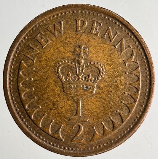 1975 Elizabeth II New 1/2 Half - Penny Coin | Very High Grade