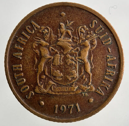 1971 South Africa 2 Cent Coin | Fine Collectable Grade