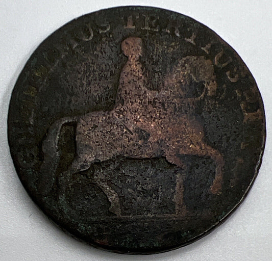 1791 Gulielmus Tertius Rex Half-Penny | Fair Collectable Grade | a1244