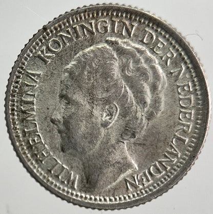 1937 Netherlands 10 Cents Silver Coin | Fine Collectable Grade | a6289