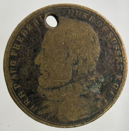 1773 - 1848 British Frederick Duke Of Sussex Token Coin | Fair Grade