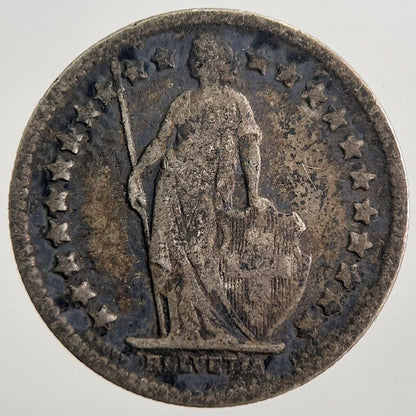 1903 Switzerland 1/2 Half Franc Silver Coin | Collectable Grade | a527