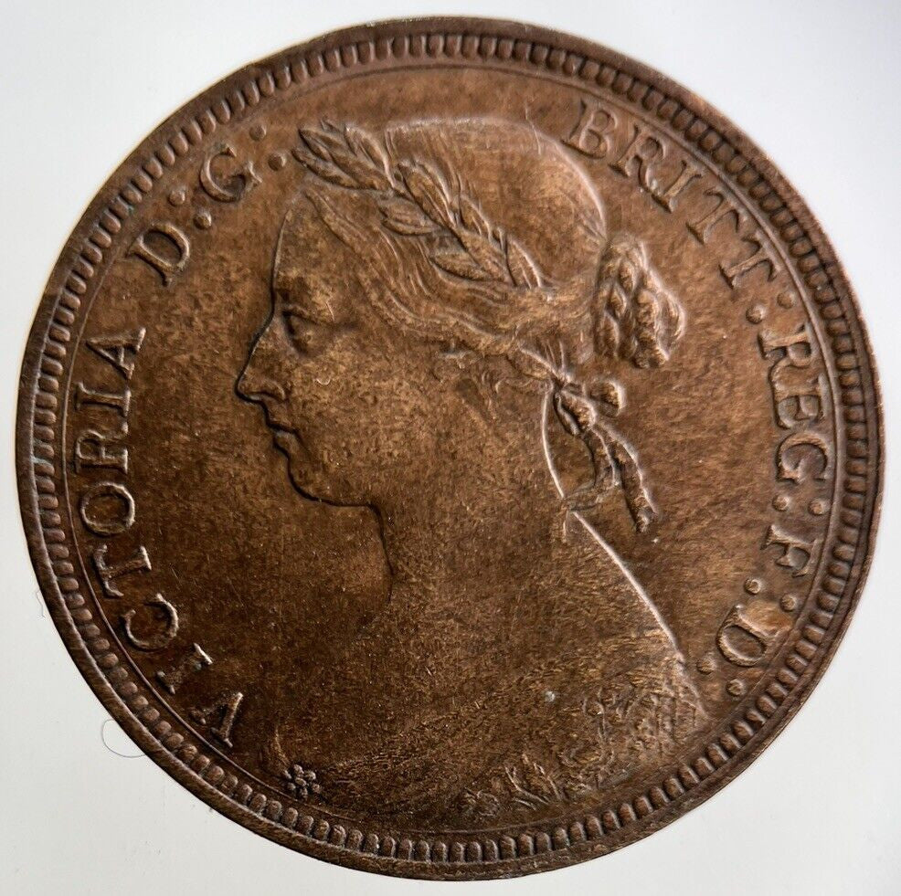 1887 Victoria Half - Penny Coin | Very High Grade