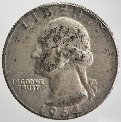 1964 - D US USA Quarter Dollar Silver Coin | Very High Grade | a4233