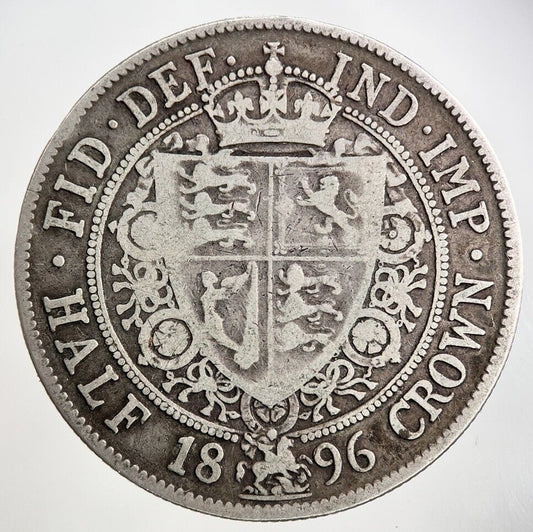 1896 Victoria Half - Crown Silver Coin | Collectable Grade