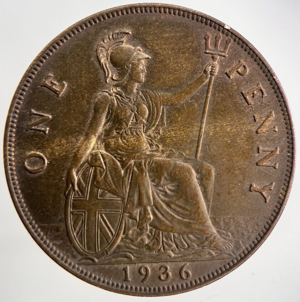 1936 George V One Penny Coin | Very High Grade