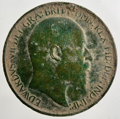 1908 Edward VII Half - Penny Coin | Collectable Grade