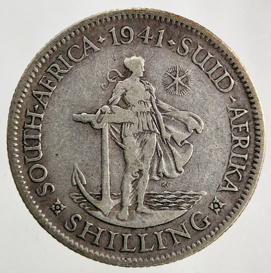 1941 South Africa One Shilling Silver Coin | Fine Collectable Grade