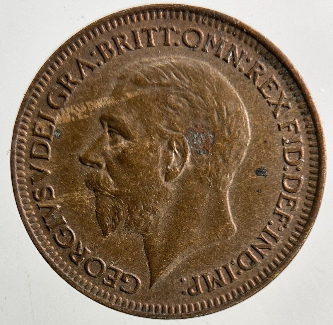 1929 George V Farthing Coin | Very High Grade