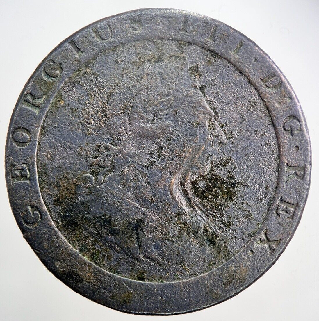1797 George III 3rd Cartwheel Penny Coin | Fine Collectable Grade | a597