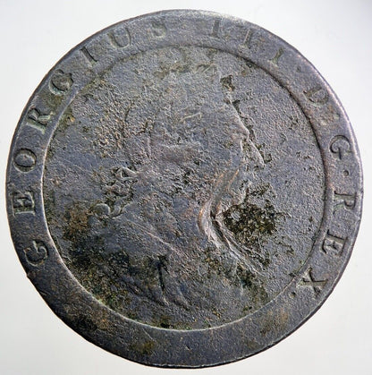 1797 George III 3rd Cartwheel Penny Coin | Fine Collectable Grade | a597