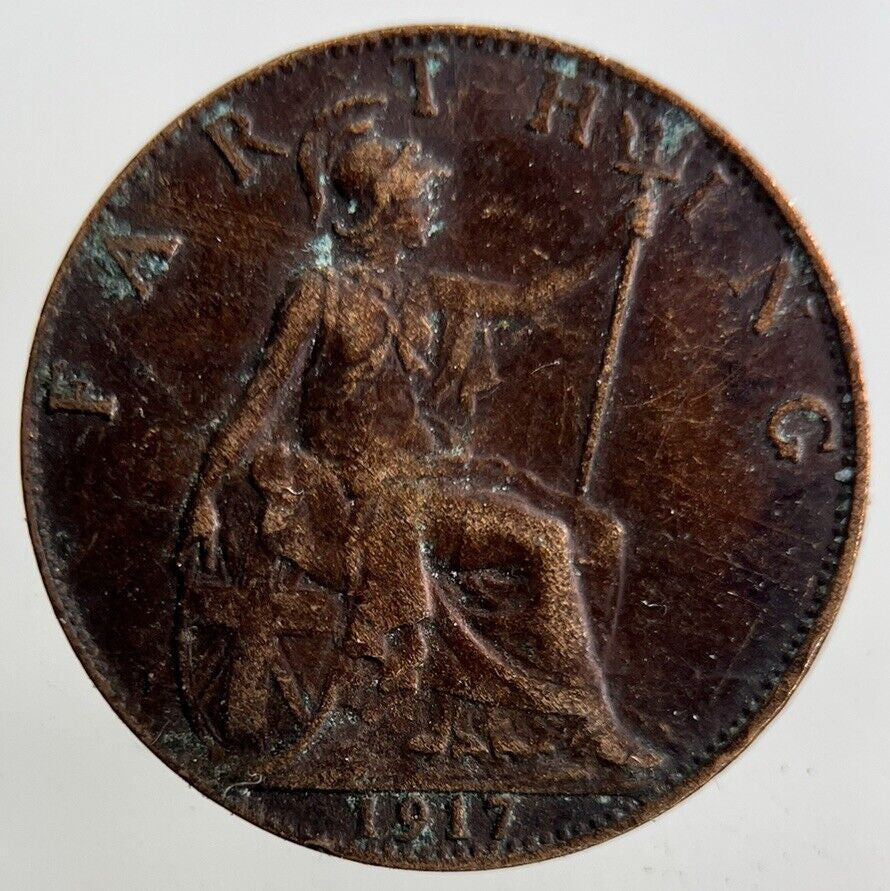 1917 George V Farthing Coin | Collectable Grade