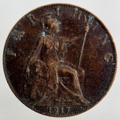 1917 George V Farthing Coin | Collectable Grade