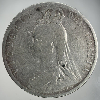 1889 Victoria Half - Crown Silver Coin | Collectable Grade
