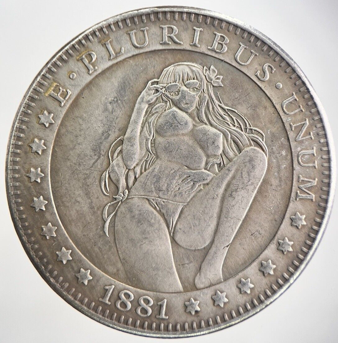 American Morgan Dollar Style Naked Nude Woman Coin | Collectable Grade | a2519