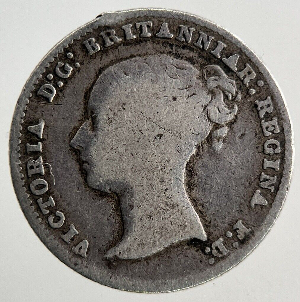 1854 Victoria Four - Pence Groat Silver Coin | Fine Collectable Grade