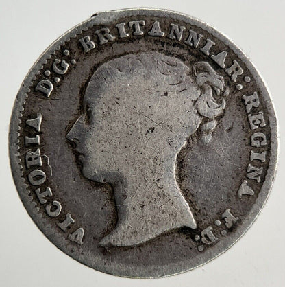 1854 Victoria Four - Pence Groat Silver Coin | Fine Collectable Grade