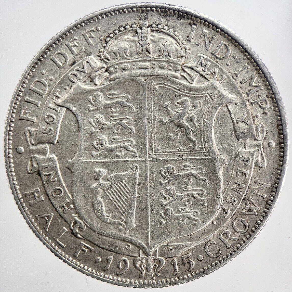 1915 George V Half - Crown Silver Coin | Very High Grade | a6158