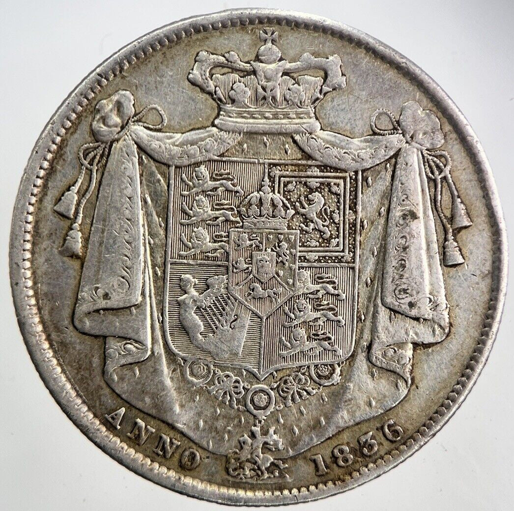 1836 William IV Half - Crown Silver Coin | Fine Collectable Grade | a5988