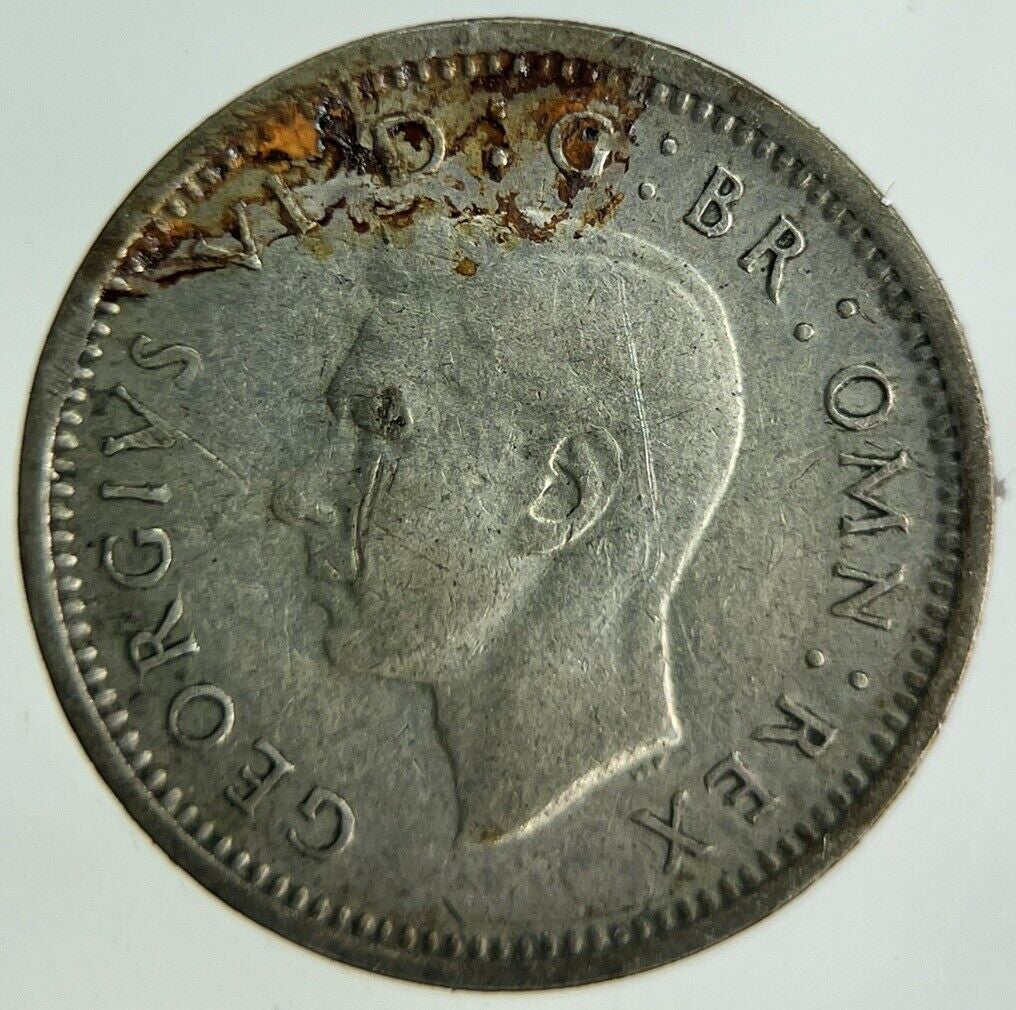 1937 George VI Threepence Silver Coin | Fine Collectable Grade