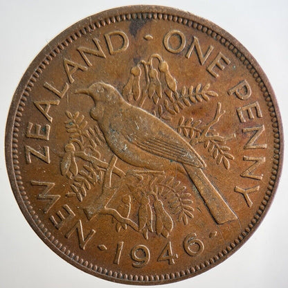 1946 New Zealand Penny Coin | Very High Grade | a1100
