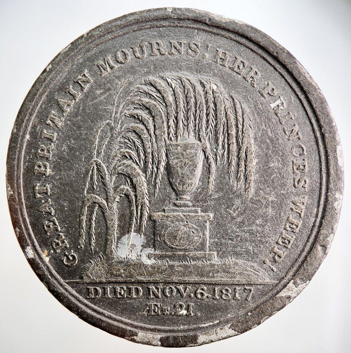 British Princess Charlotte Died 1817 Medal | Collectable Grade | a2547