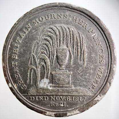 British Princess Charlotte Died 1817 Medal | Collectable Grade | a2547