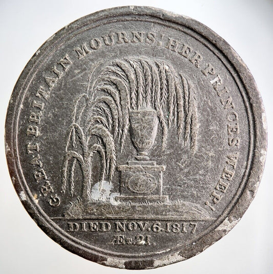 British Princess Charlotte Died 1817 Medal | Collectable Grade | a2547