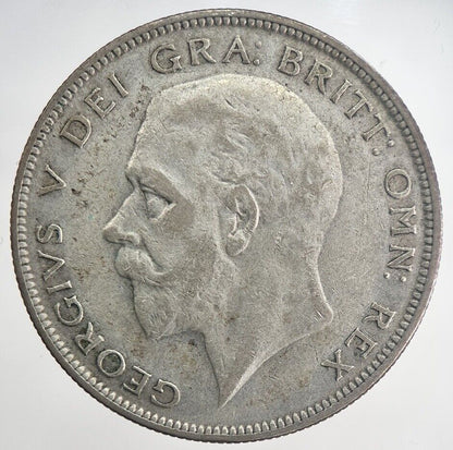 1928 George V Half - Crown Silver Coin | Fine Collectable Grade | a6333