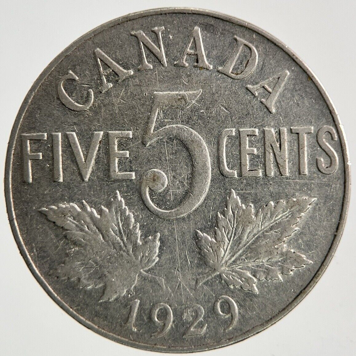 1929 Canada 5 Cents Coin | Collectable Grade