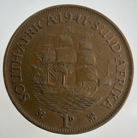 1941 South Africa One Penny Coin | Collectable Grade