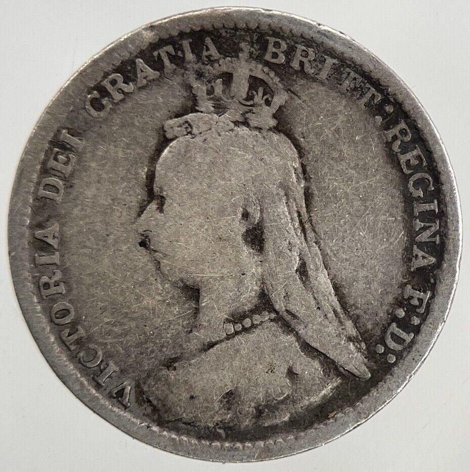 1889 Victoria Threepence Silver Coin | Collectable Grade