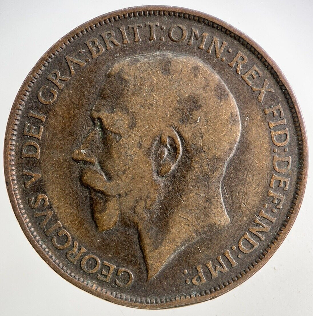 1912 - H George V One Penny Coin | Collectable Grade
