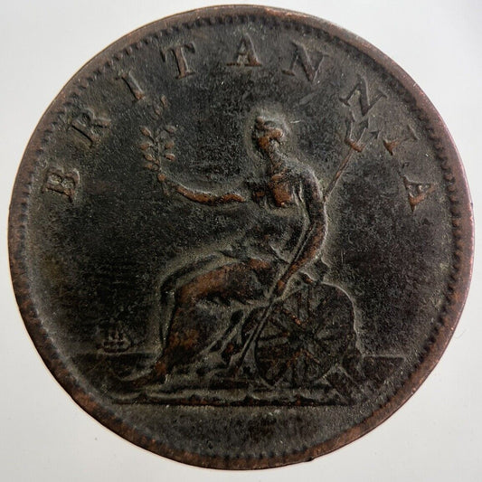 1807 George 3rd III Half-Penny British Coin | Fine Collectable Grade | a7528