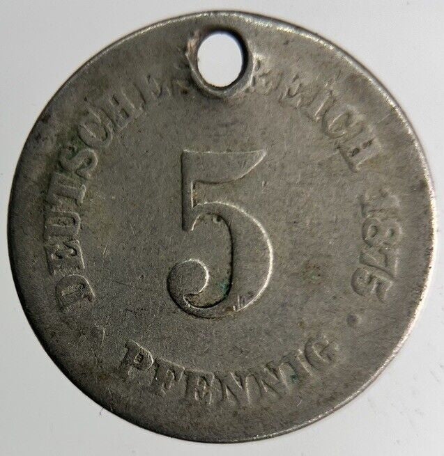 1875 Germany 5 Pfennig Coin | Collectable Grade