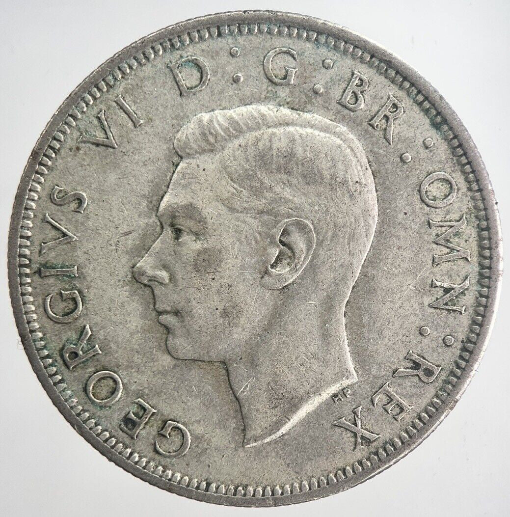1942 George VI Half - Crown Silver Coin | Fine Collectable Grade | a6337