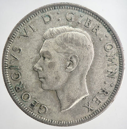 1942 George VI Half - Crown Silver Coin | Fine Collectable Grade | a6337