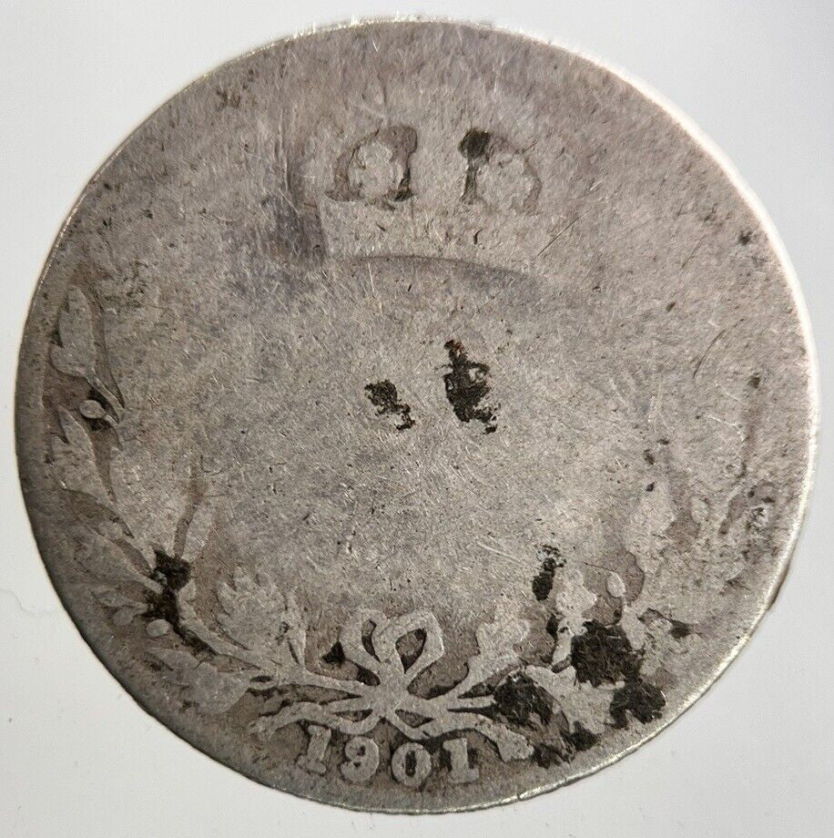 1901 Victoria Sixpence Silver Coin | Fair Grade