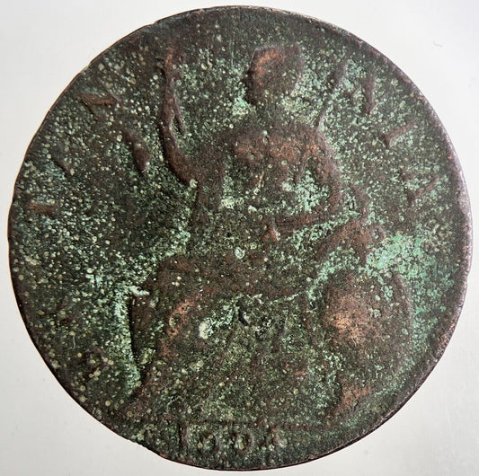 1694 William III 3rd & Mary Half - Penny Coin | Collectable Grade | a9458